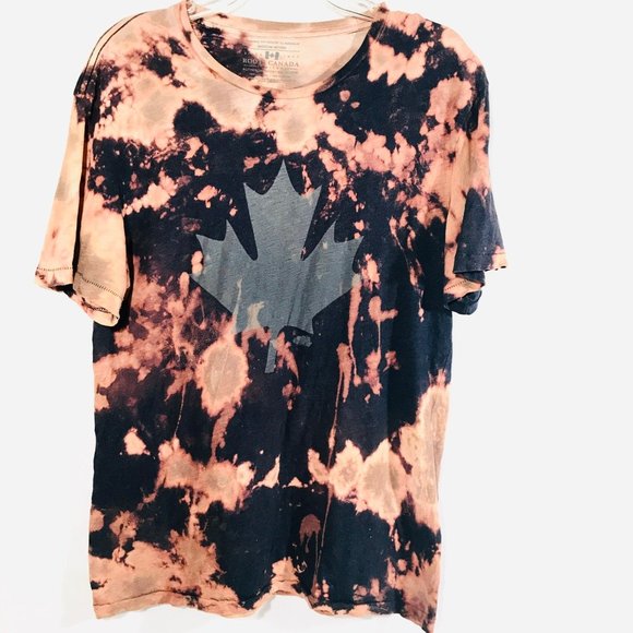 Roots Tops - ROOTS CANADA x Custom Tee Medium Soft Shirt Leaf